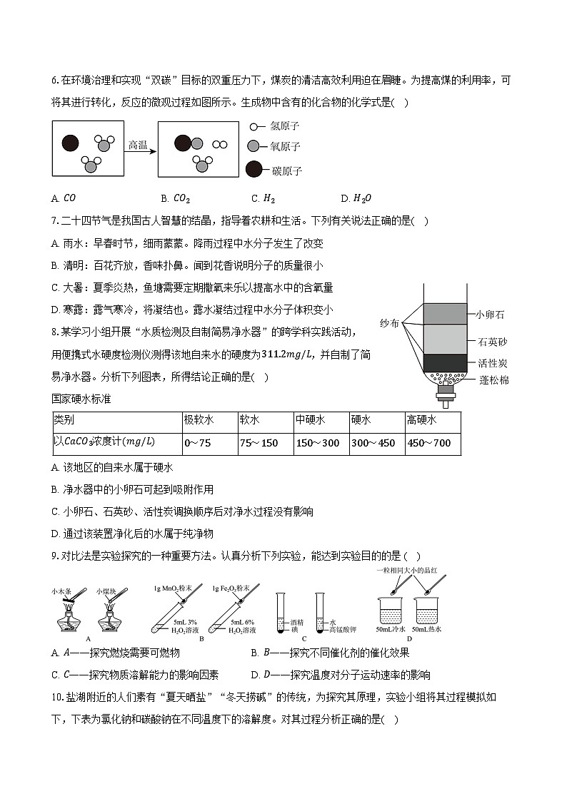 2024-2025学年山西省晋中市祁县九年级（上）期末化学试卷（含答案）第2页