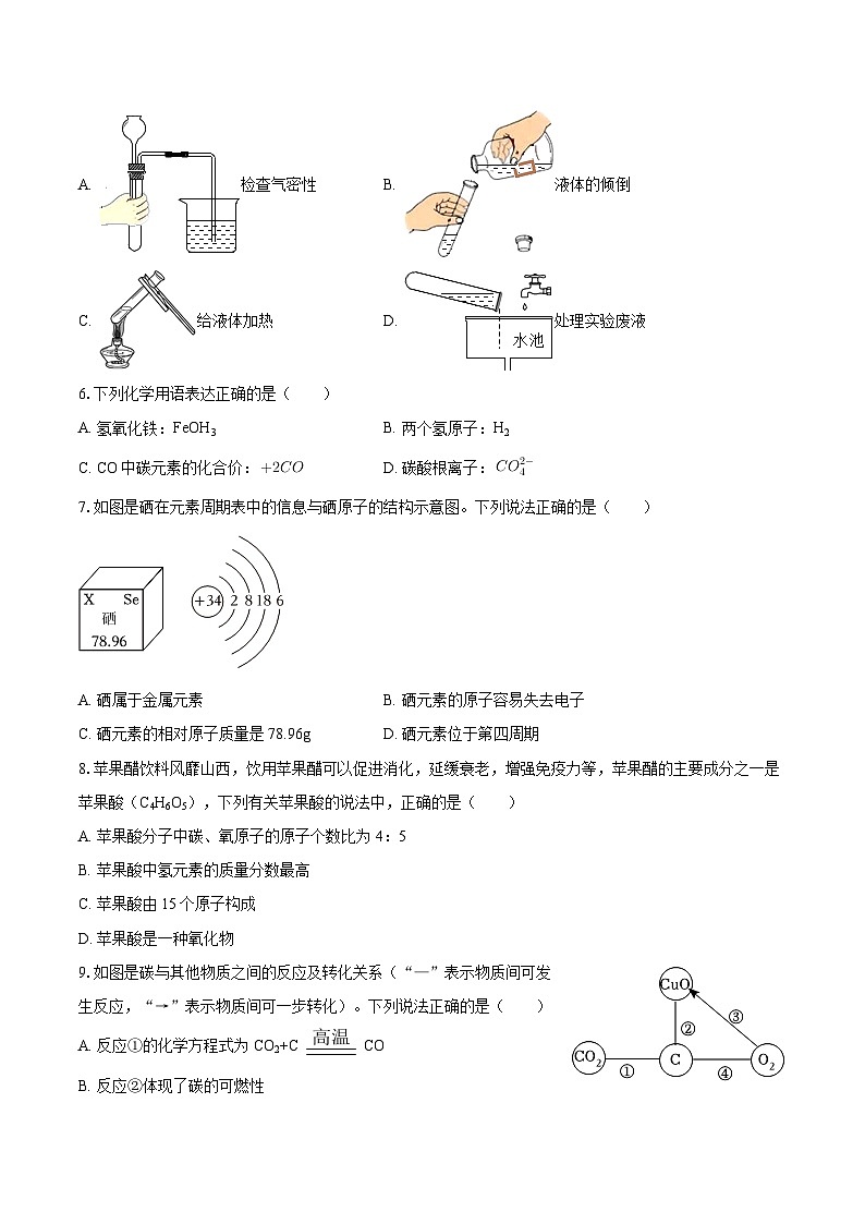 2025-2026学年广东省河源市部分学校九年级（上）期中化学试卷-自定义类型第2页