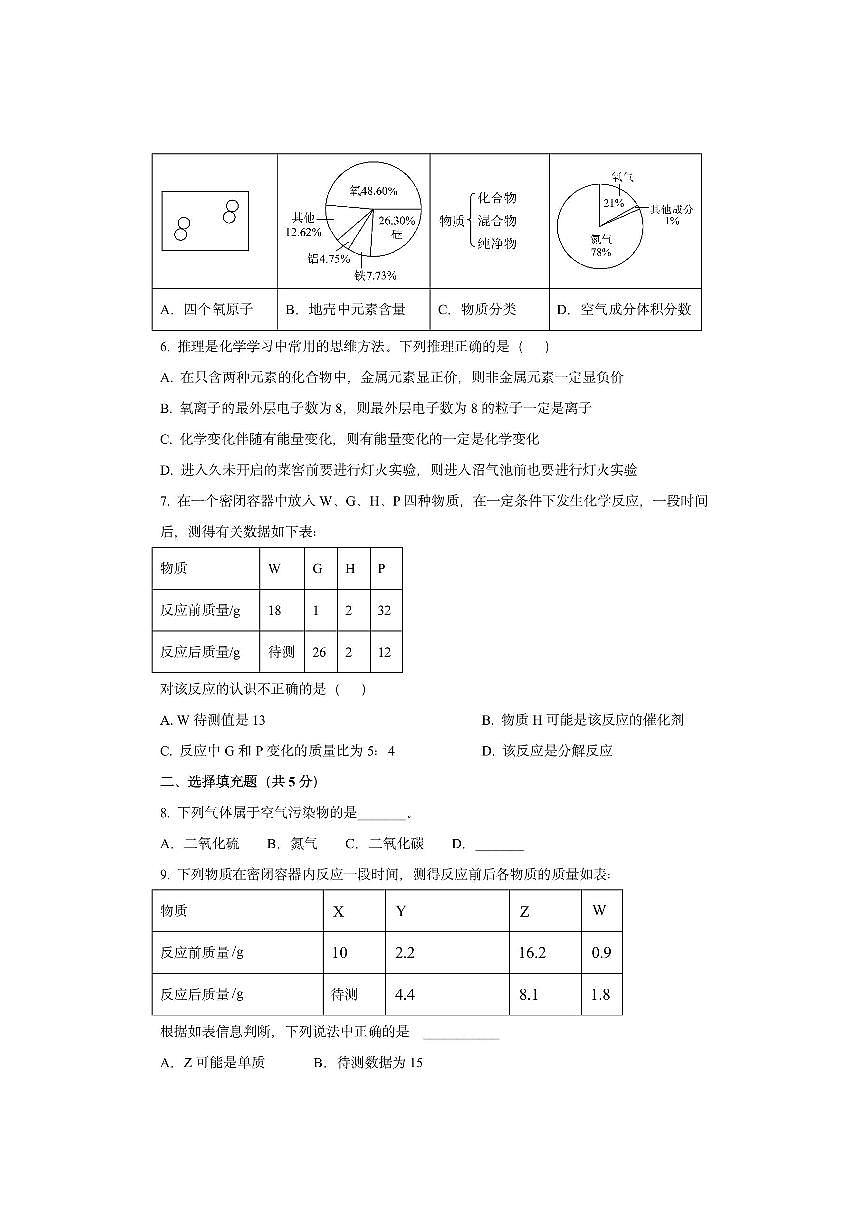 内蒙古自治区通辽市奈曼旗2025-2026学年度九年级上学期期中化学试卷（学生版）第2页