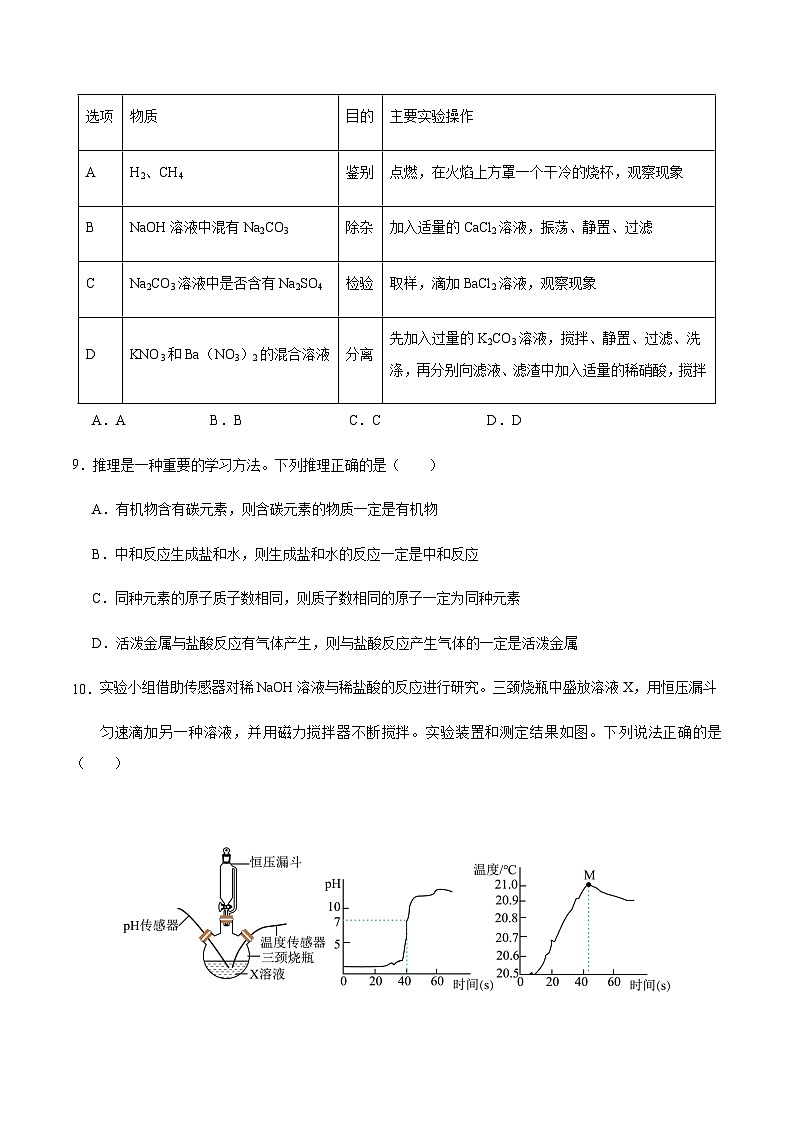 2024年中考化学（甘肃兰州）第二次模拟考试（含答案）第3页