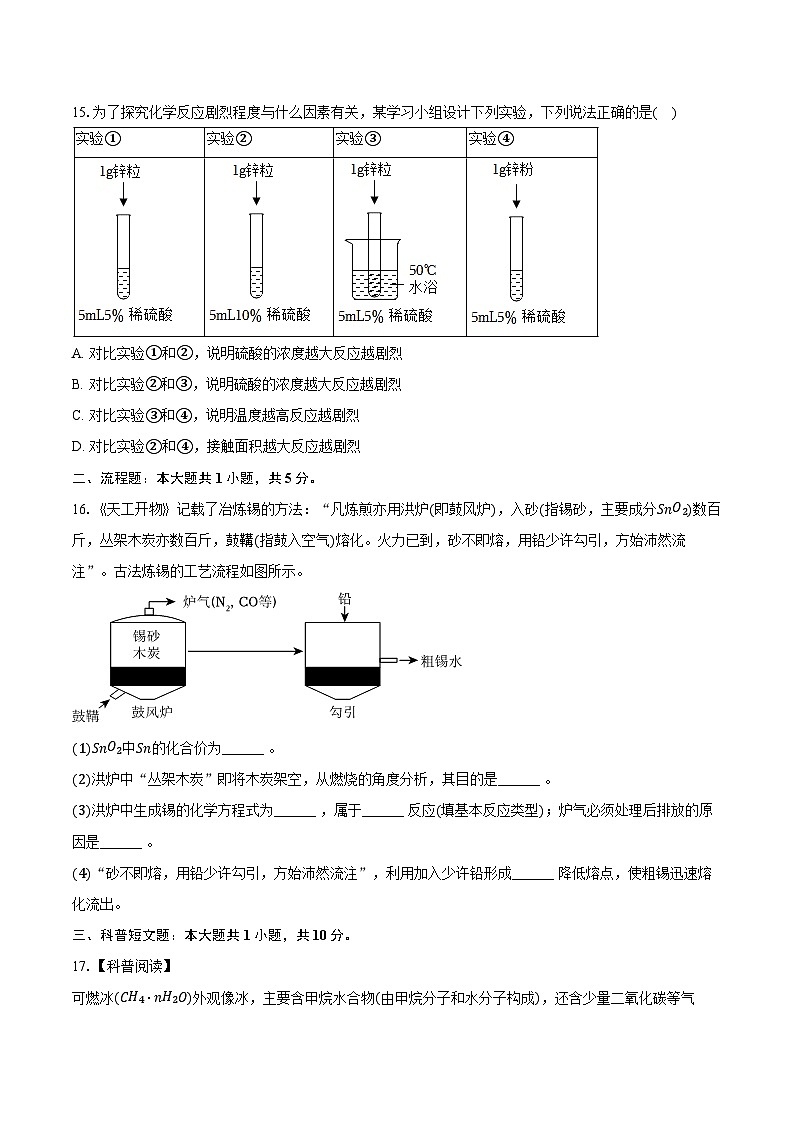 2025-2026学年广东省汕头市潮阳区九年级（上）月考化学试卷（12月份）（含答案）第3页