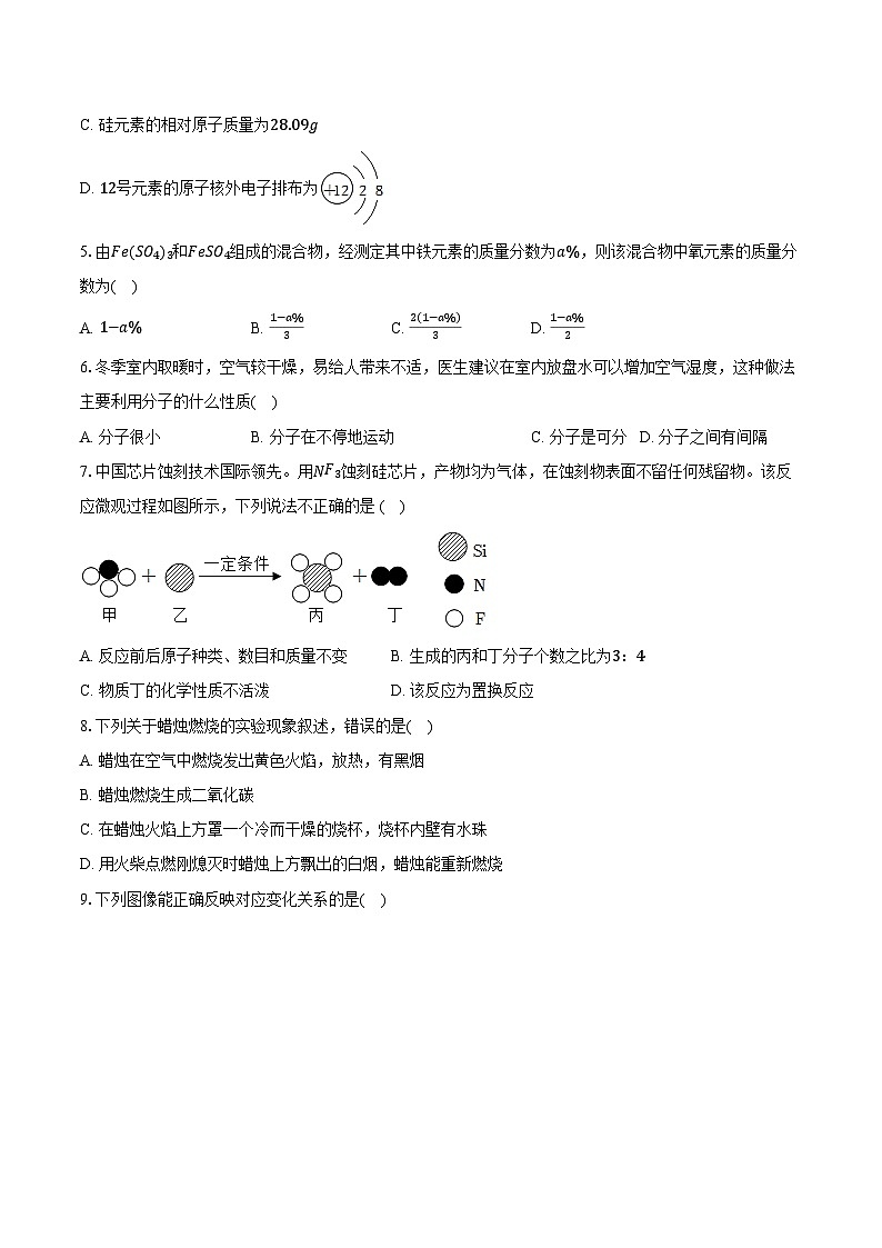 2025-2026学年广东省深圳市坪山区九年级（上）期末化学模拟试卷（二）（含答案）第2页
