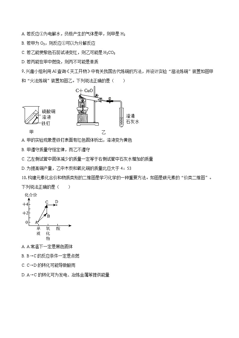 2025-2026学年四川省成都市锦江区嘉祥外国语学校九年级（上）期末化学模拟练习试卷-自定义类型第3页