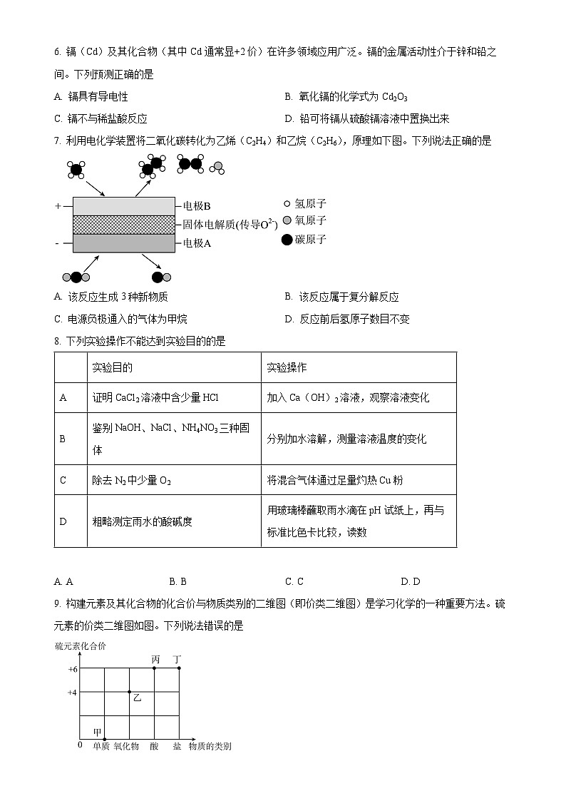 福建省龙岩市新罗区九年级下学期第一次月考化学试卷（原卷版）-A4第2页