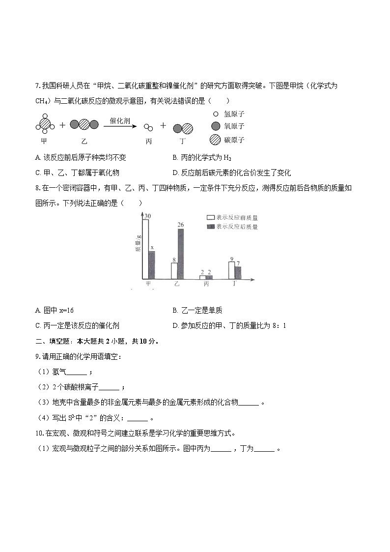 2025-2026学年西藏昌都市九年级（上）期末化学试卷-自定义类型第2页