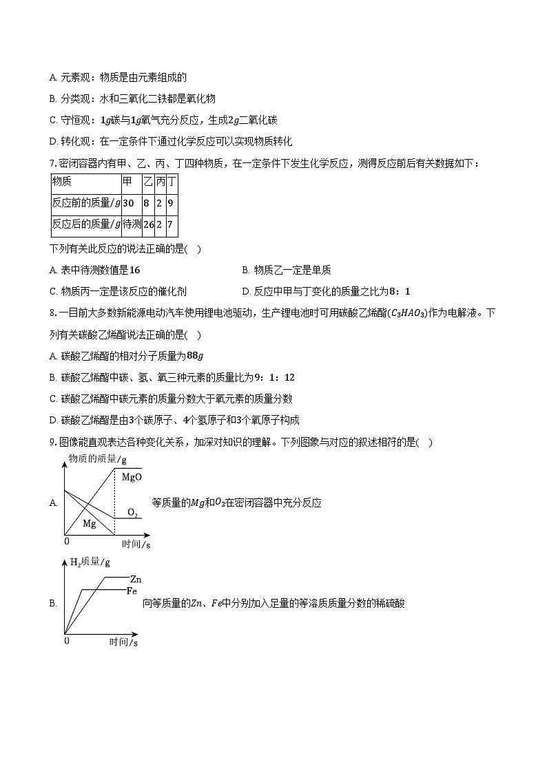 2025-2026学年黑龙江省佳木斯市富锦市两校联考九年级（上）期末化学试卷（含答案）第2页