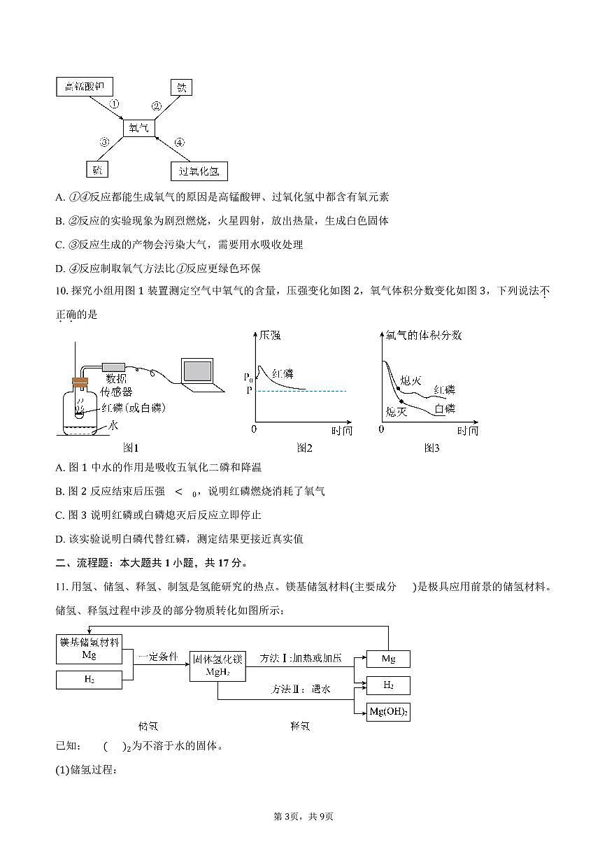 广东深圳市光明区实验学校（集团）2025-2026学年九年级上学期12月素养提升调研化学试卷（含答案）第3页