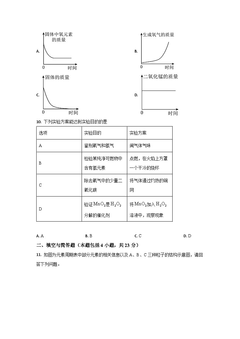 2025-2026学年甘肃省陇南市礼县九年级上学期期末化学试卷（学生版）(2)第3页