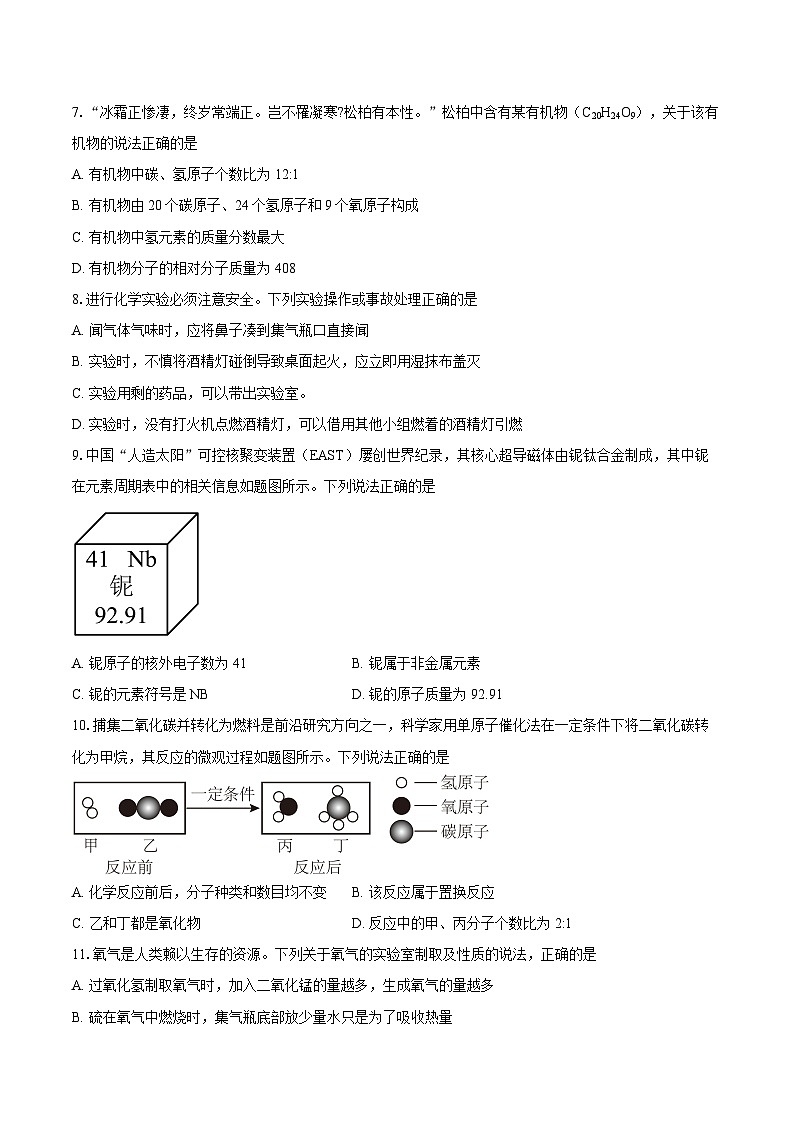 广东省江门市恩平市圣堂中学2025-2026学年九年级上学期1月月考化学试题-自定义类型第2页