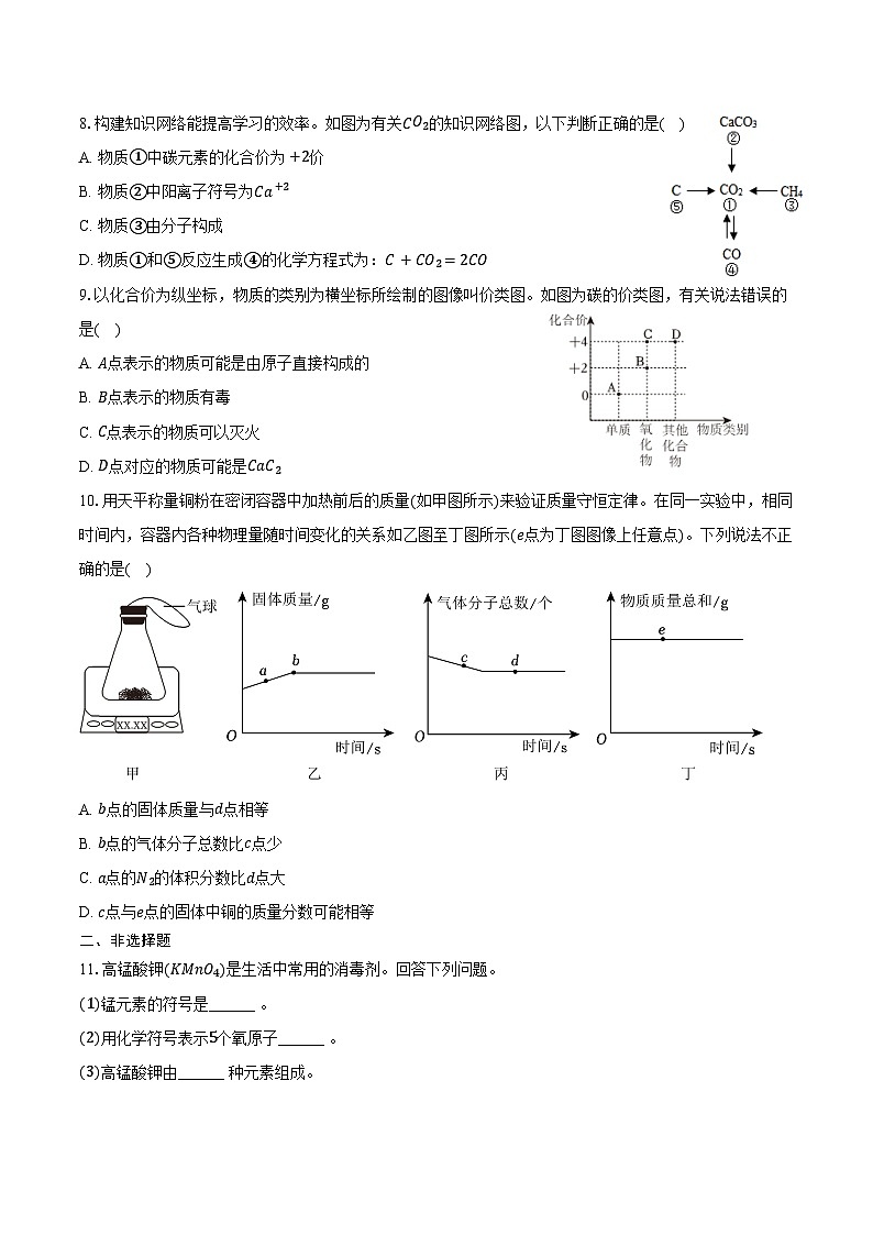 2025-2026学年吉林省辽源市局直初中九年级（上）期末化学试卷（含答案）第2页