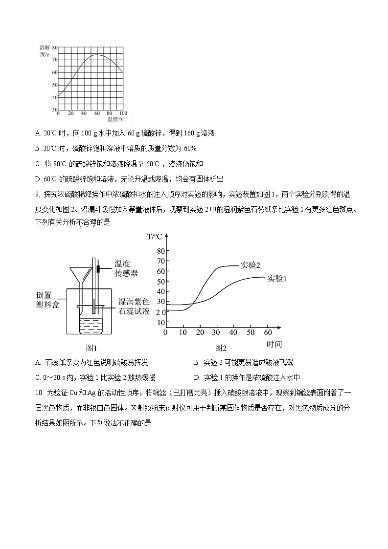 2025年福建省福州屏东中学九年级下学期中考二模化学试卷（含答案）第3页