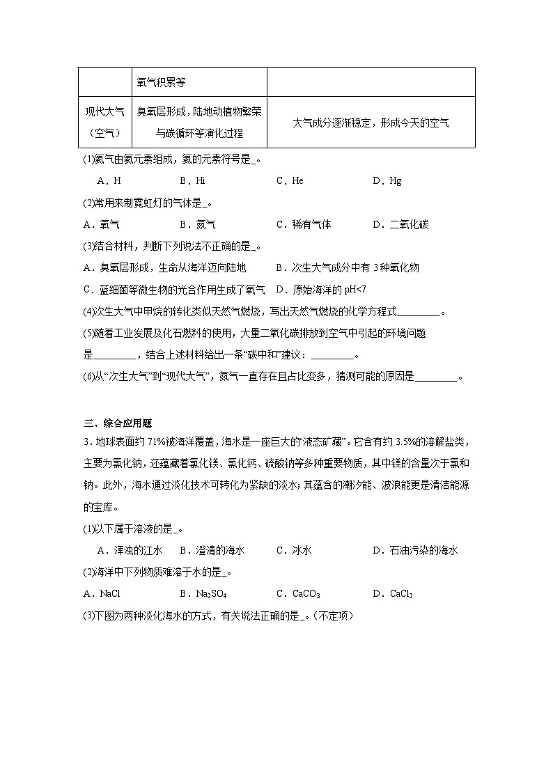 2026年上海市宝山区中考一模化学试题（附答案解析）第3页