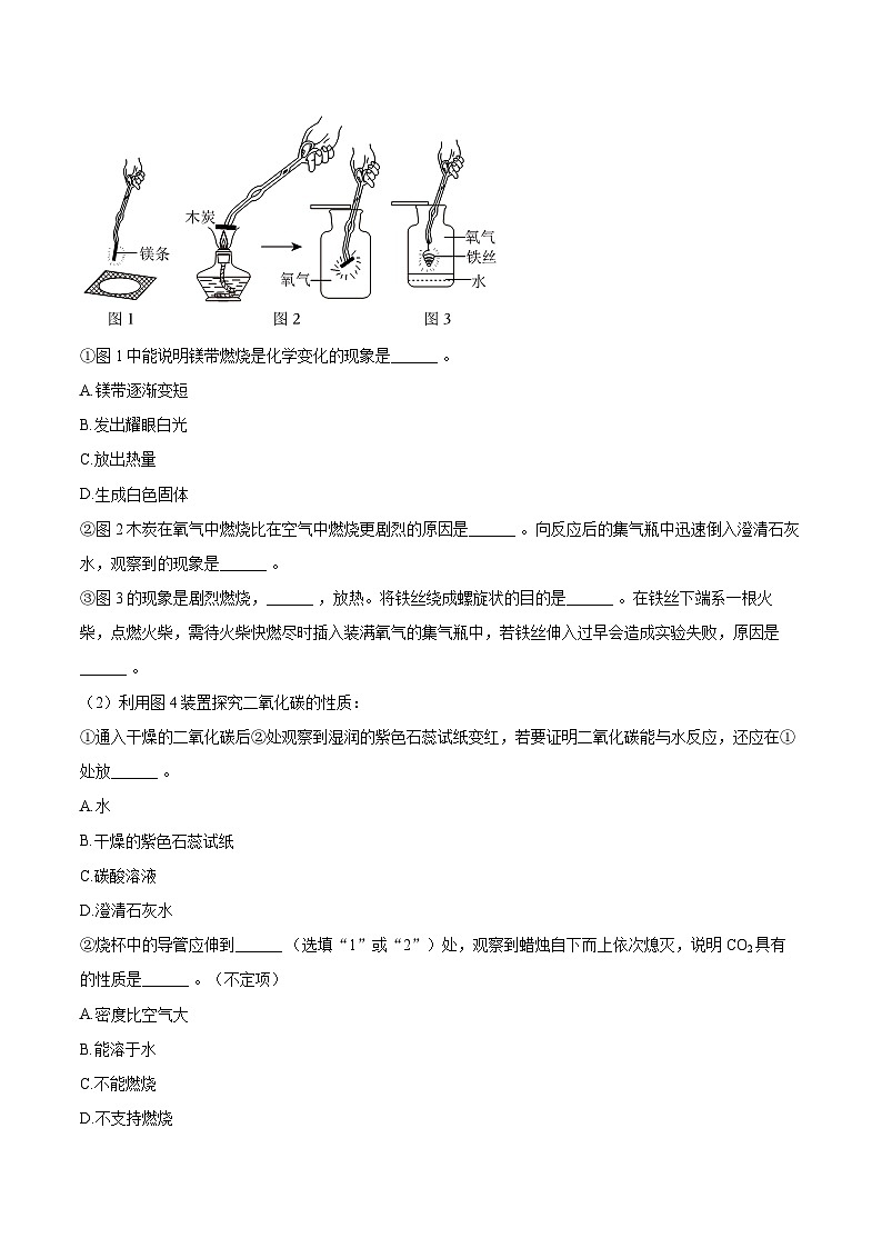 2025-2026学年上海市闵行区八年级（上）期末化学试卷-自定义类型第3页
