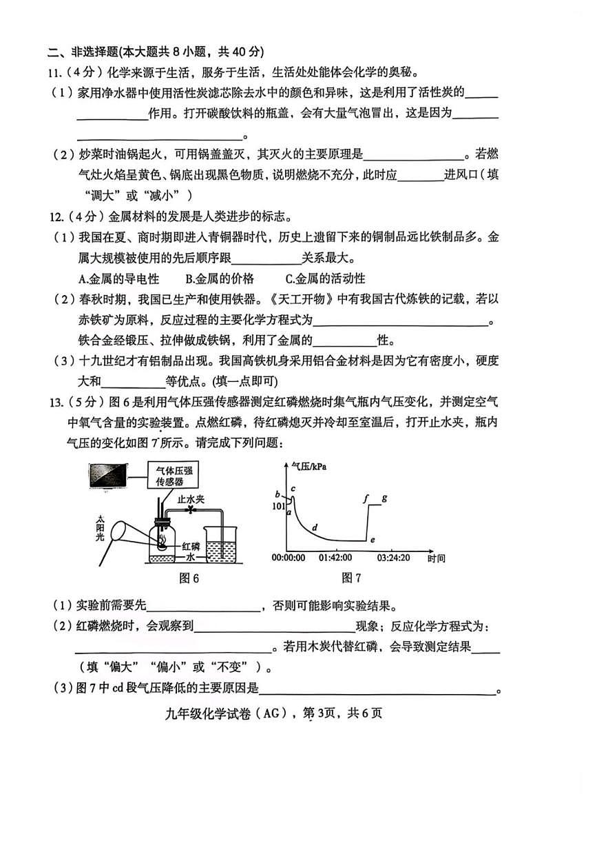 河北省保定市安国市2025-2026学年九年级上学期1月期末考试化学试题第3页