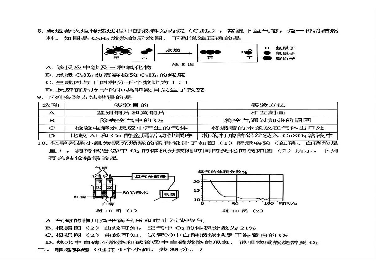 广东省深圳市坪山区2025-2026学年九年级上学期1月期末考试化学试卷第3页