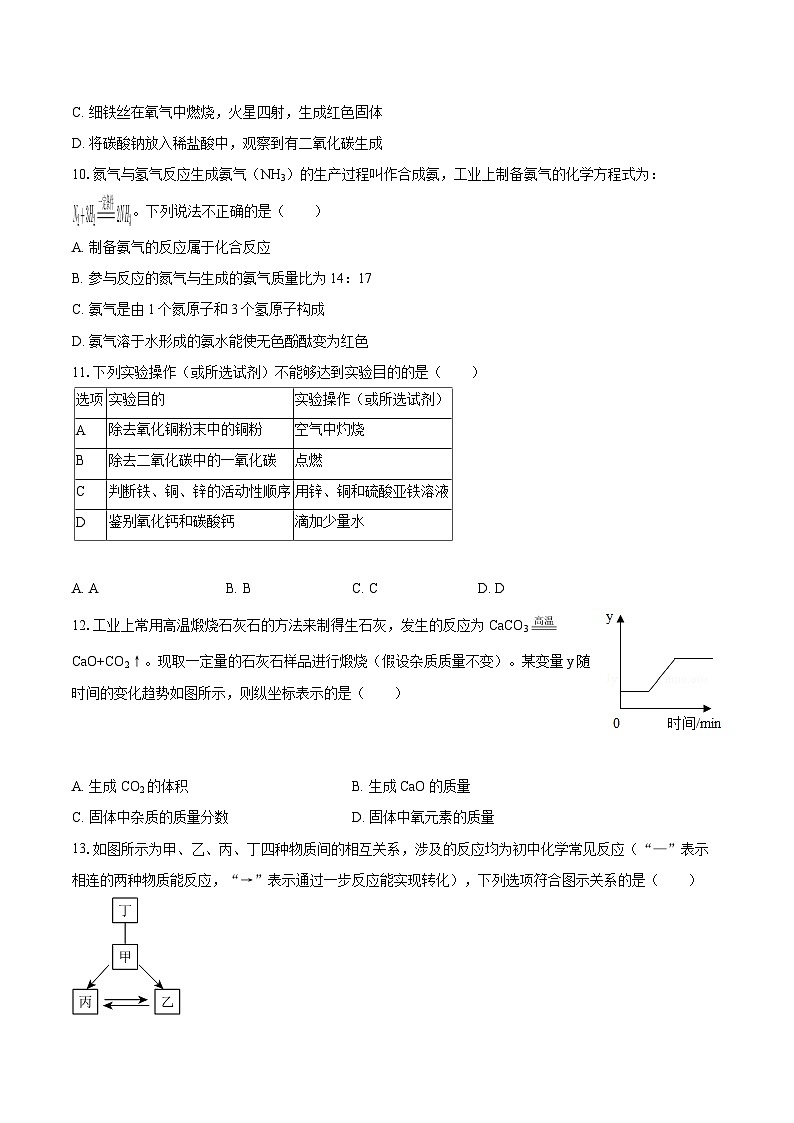 2025-2026学年天津市滨海新区九年级（上）期末化学试卷-自定义类型第2页