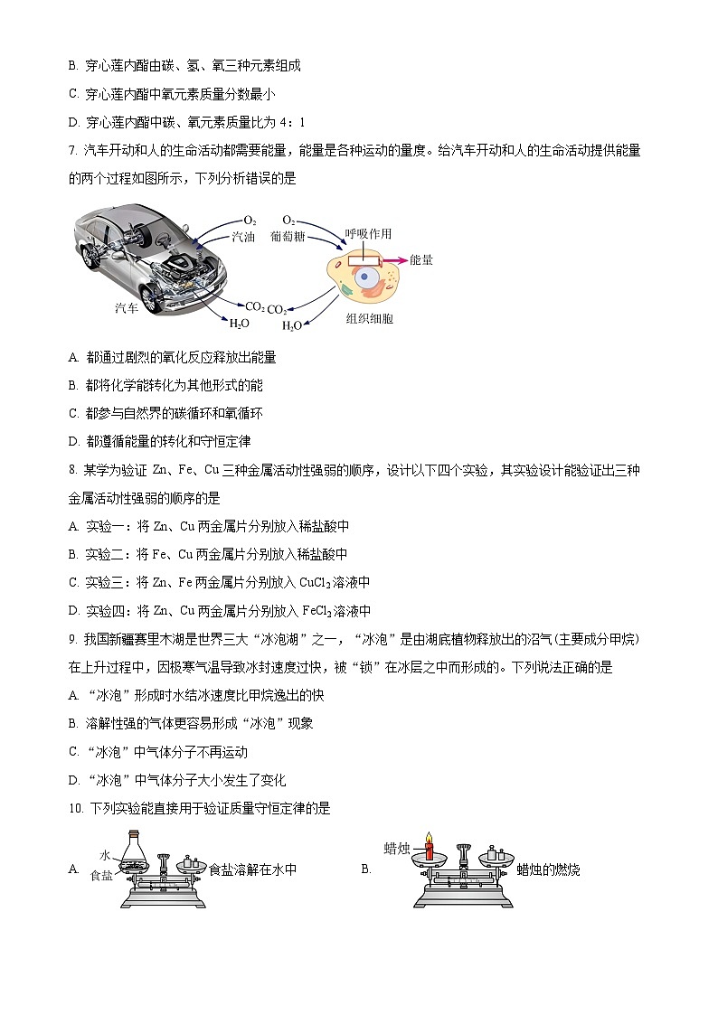 广东省惠州市惠城区惠台学校九年级下学期开学考试化学试题-A4第2页