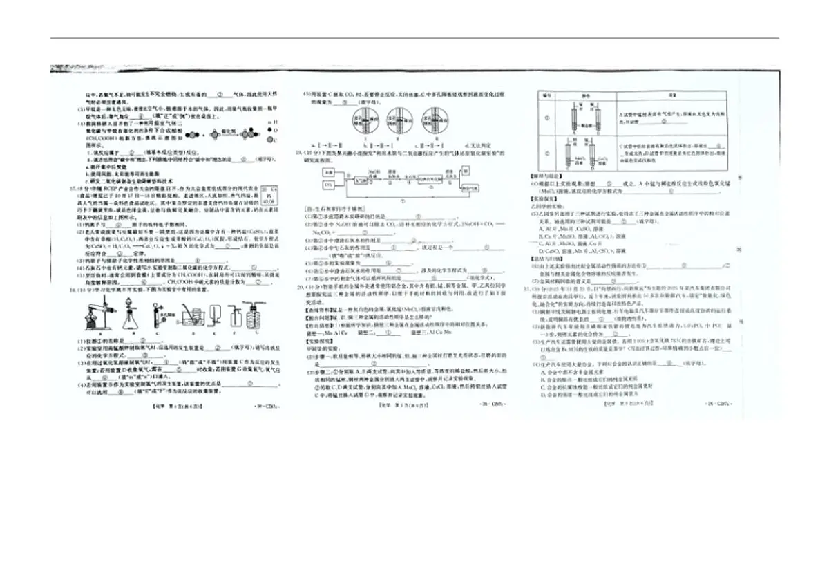 2025-2026学年广东省江门市开平市九年级上学期期末考试化学_(含答案_)试题第2页