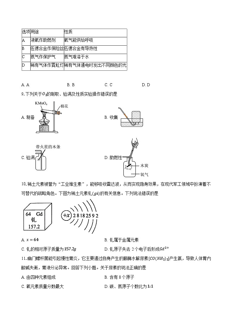 广东省珠海市金湾区2025-2026学年九年级上学期期末考试化学试题-普通用卷第2页