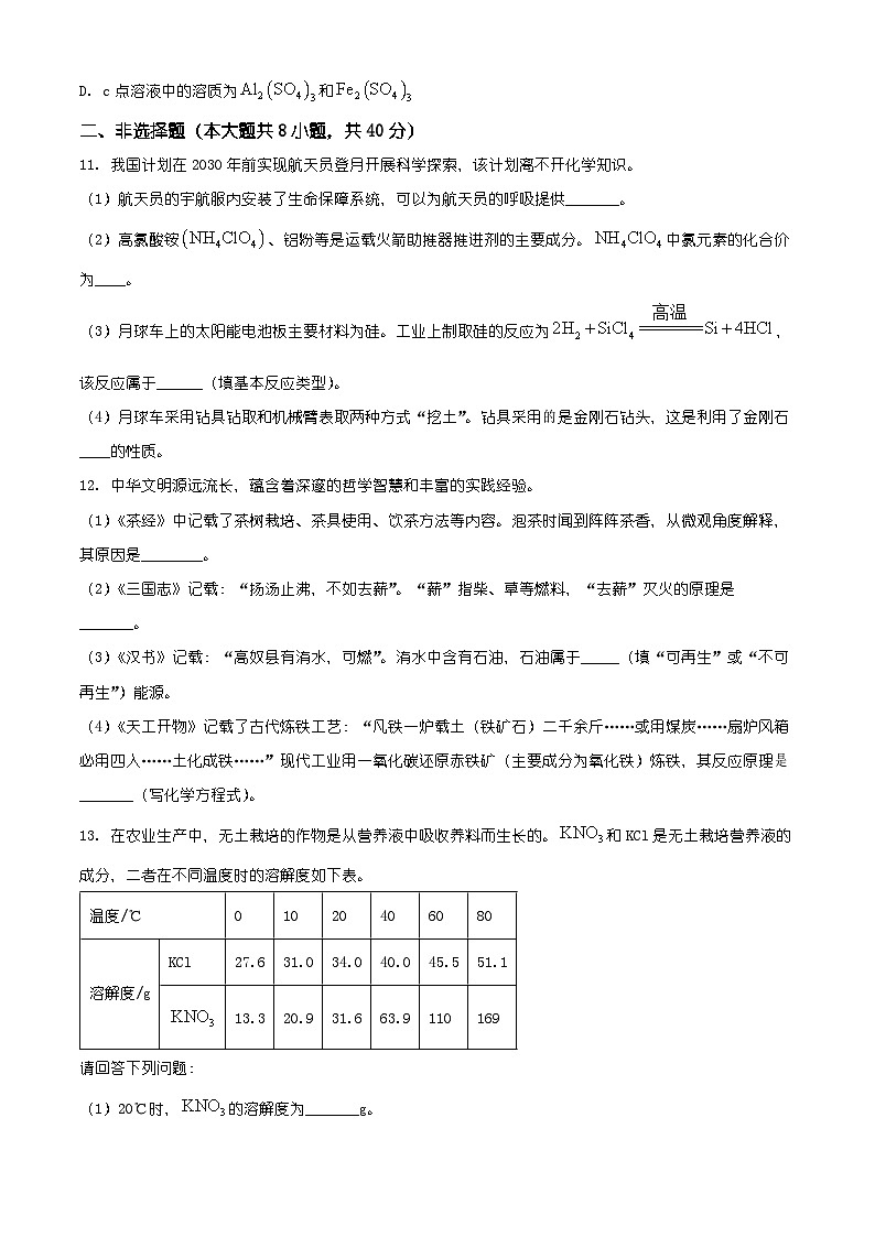 河北省唐山市丰南区2025-2026学年九年级上学期1月期末化学试题（有解析）第3页