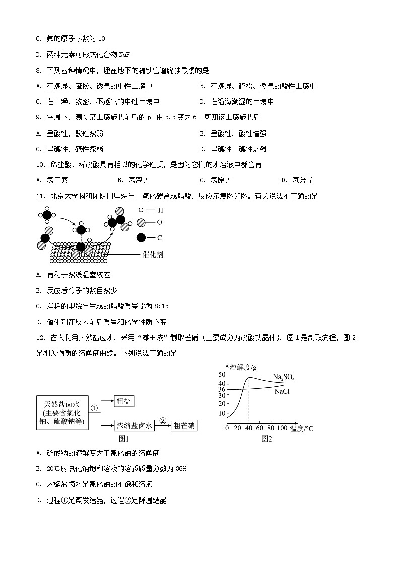 江苏省南京市建邺区2025-2026学年九年级上学期期末考试化学试题（有解析）第2页