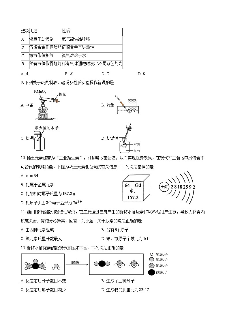 广东省珠海市金湾区2025-2026学年九年级上学期期末考试化学试卷（含答案）第2页