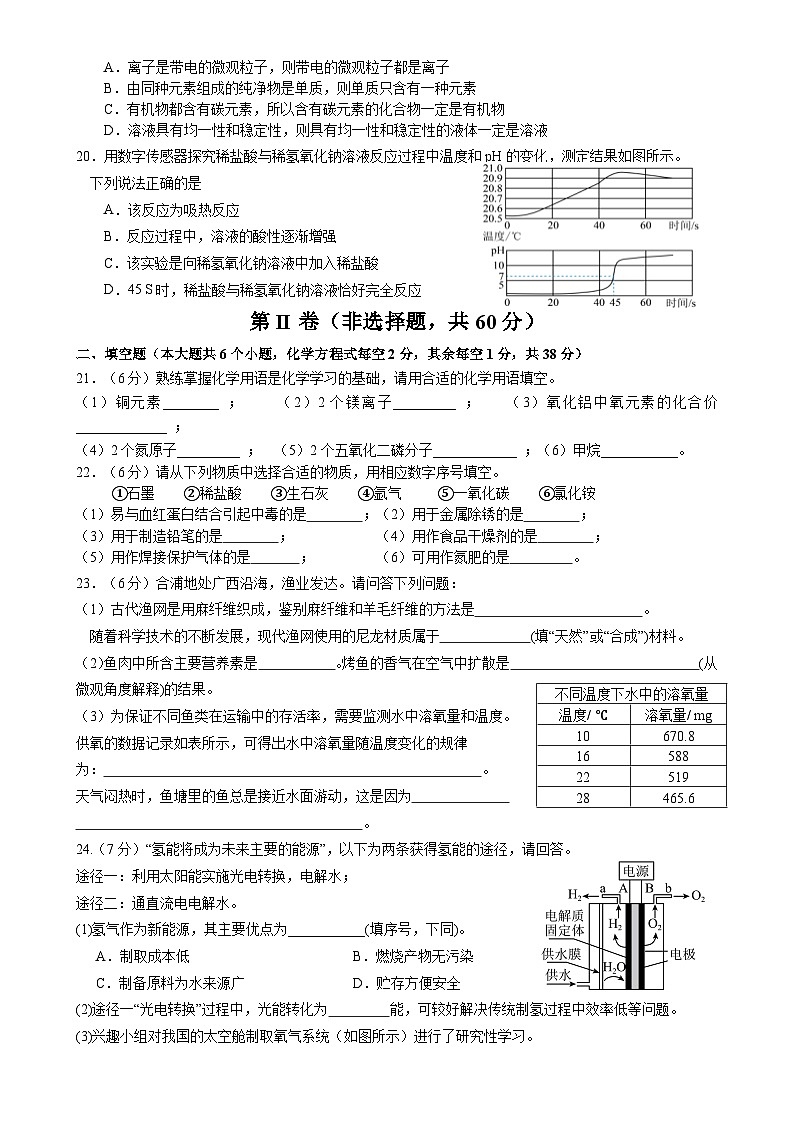 广东省佛山市2024--2025学年九年级下学期期中教学质量检测化学试题-A4第3页