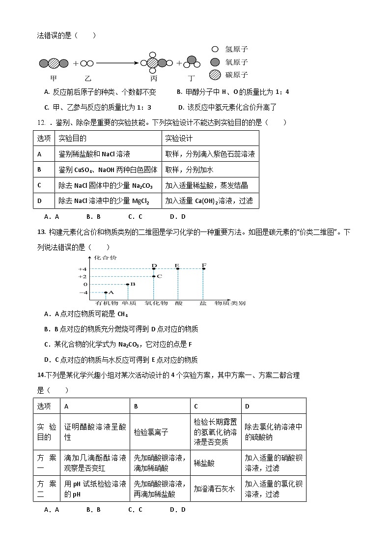 广东省兴宁市齐昌中学2024--2025学年九年级下学期第一次月考化学试题-A4第2页