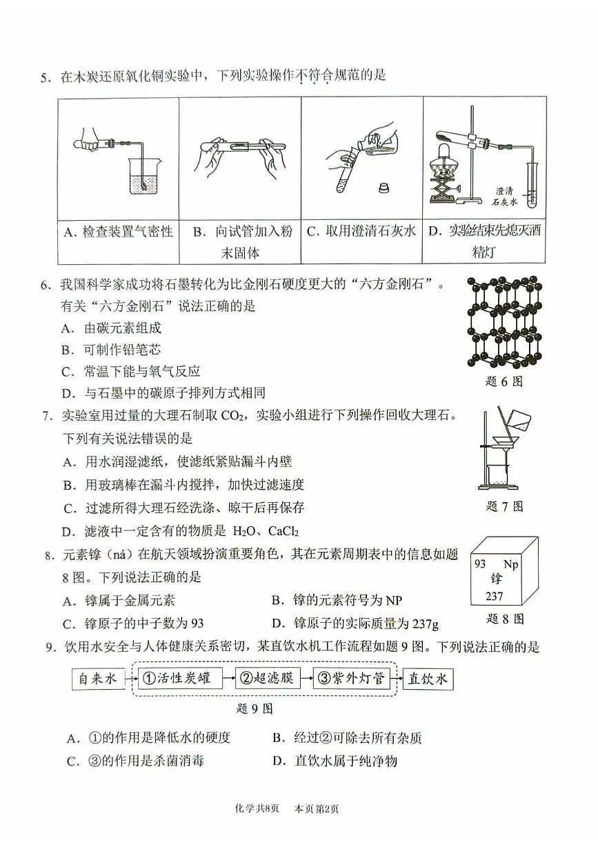 广东省佛山市南海区2025-2026学年九年级上学期期末测试化学试题第2页