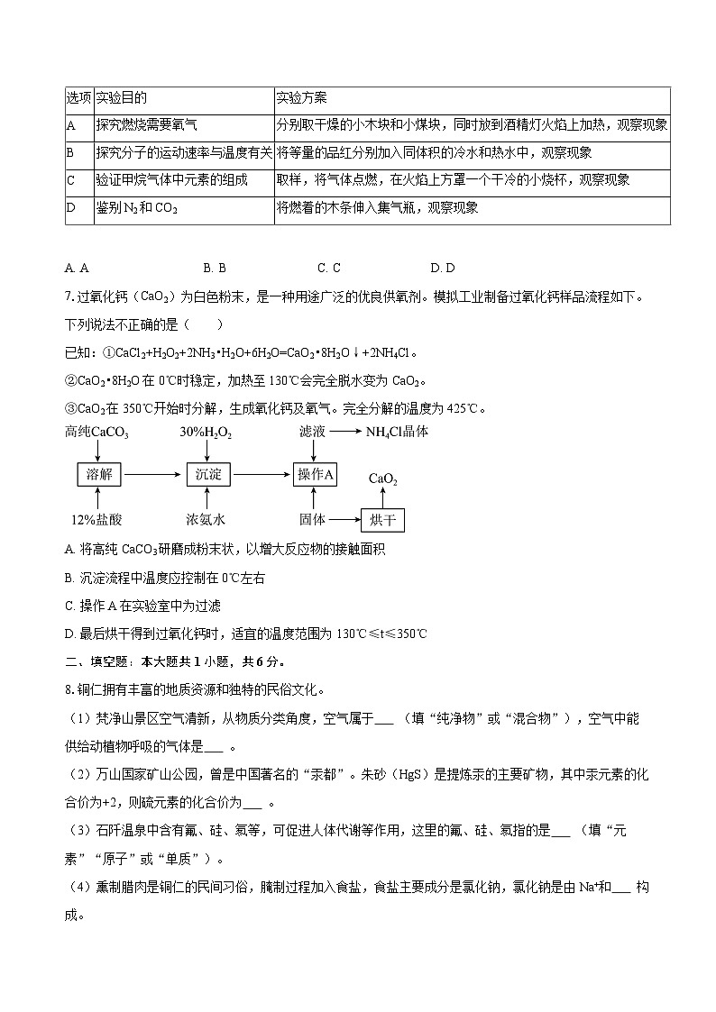 2025-2026学年贵州省铜仁市九年级（上）期末化学试卷-自定义类型第2页