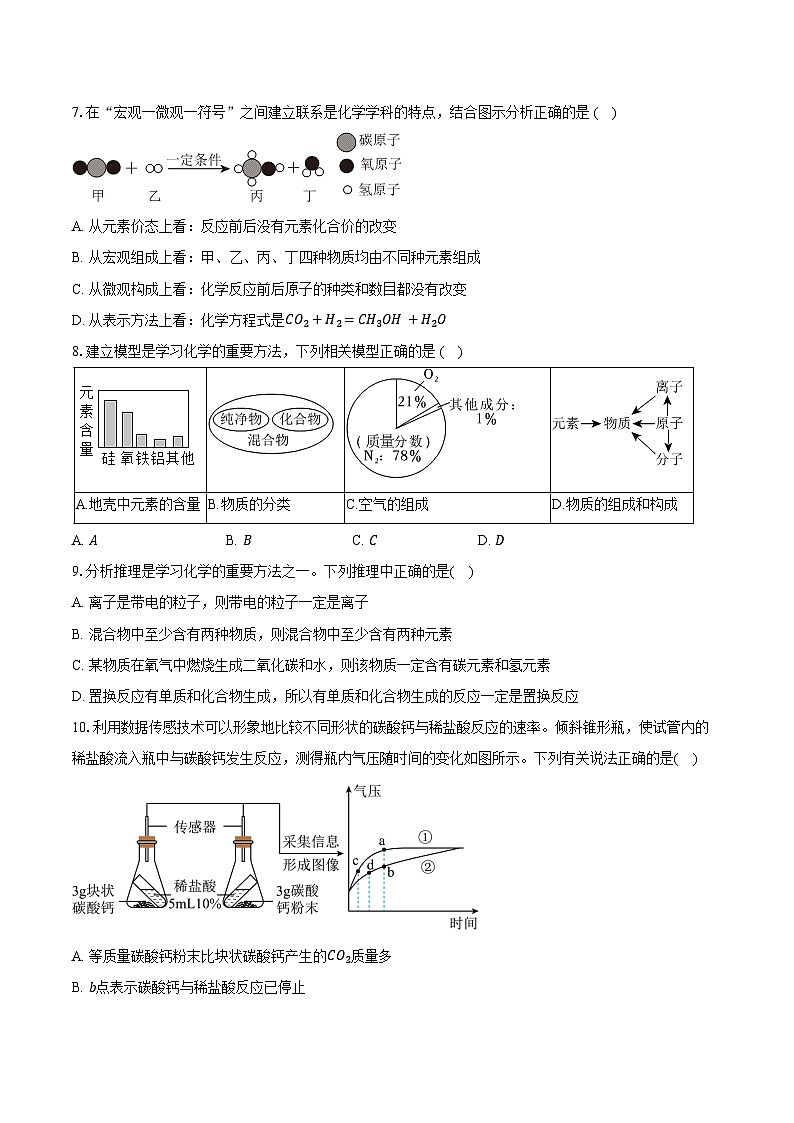 2025-2026学年江西省赣州市安远县九年级（上）期末化学试卷（含答案）第2页