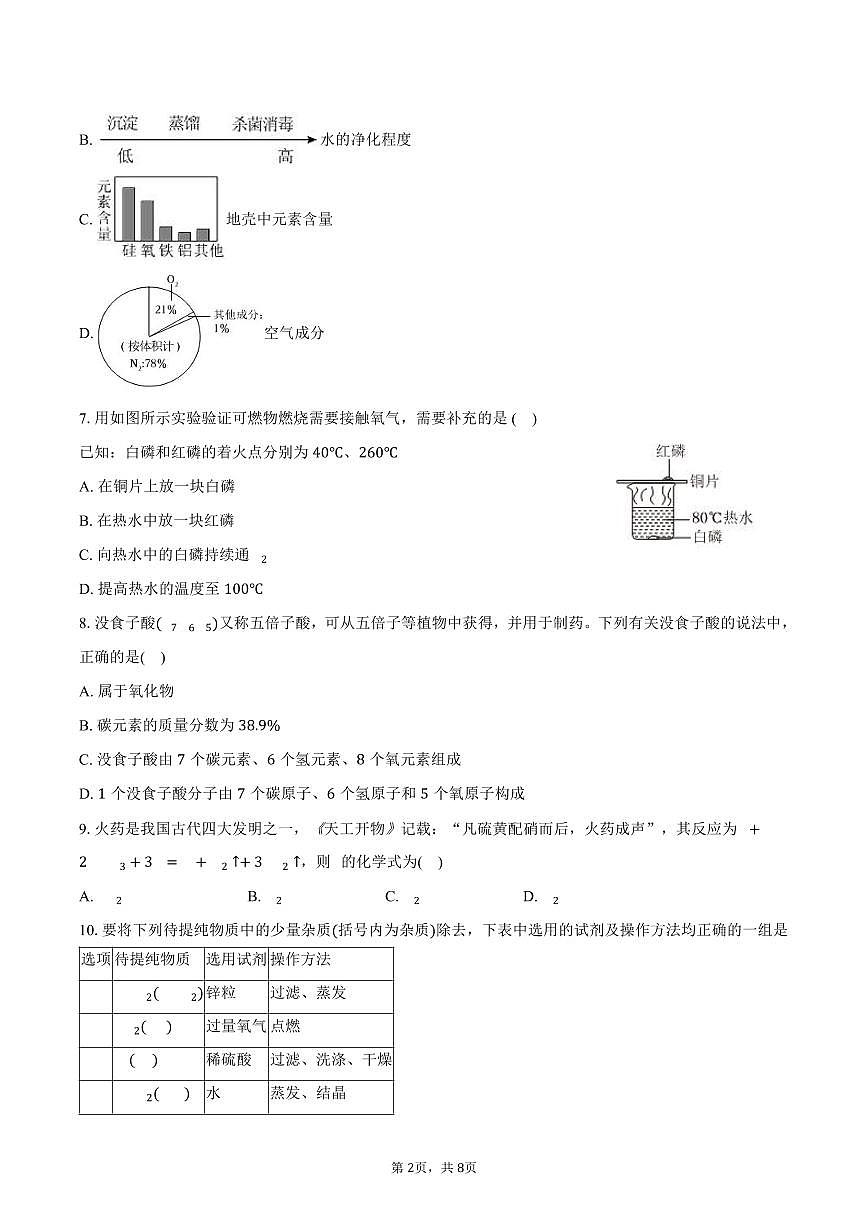 2025-2026学年河南省郑州市二七区九年级（上）期末化学试卷（含答案）第2页