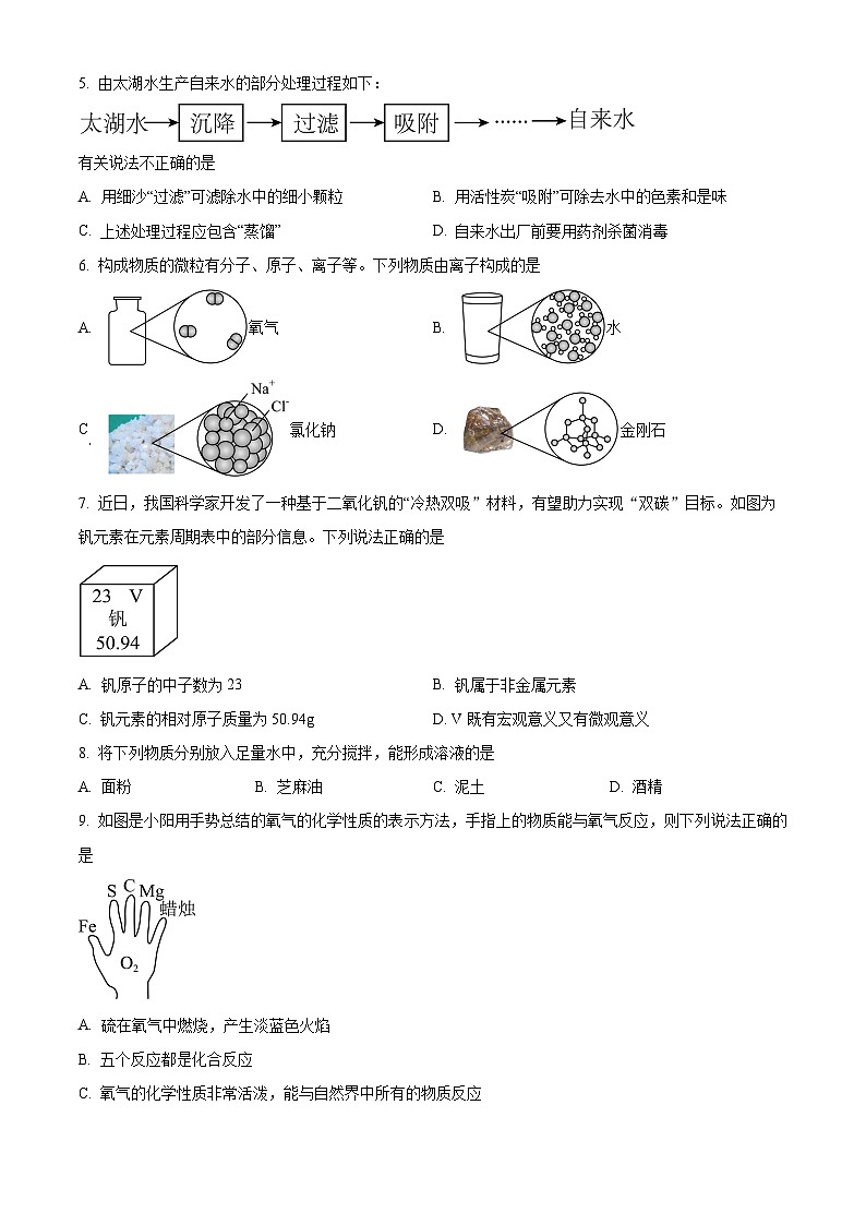 山东省德州市平原县2025-2026学年九年级上学期期末化学试题（试卷+解析）第2页