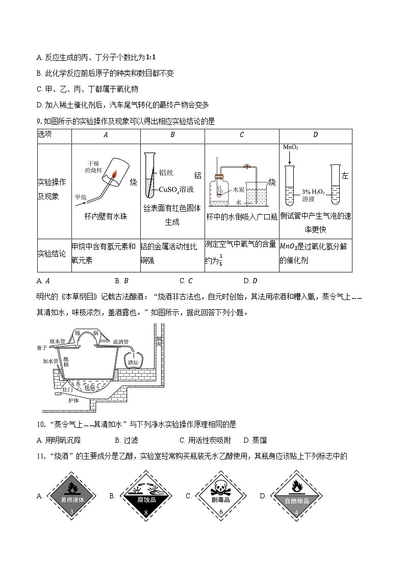 湖北省黄石市阳新县2025-2026学年九年级上学期1月期末化学试卷（含答案）第2页