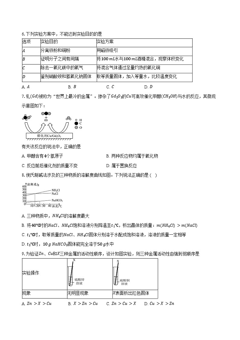湖北省襄阳市南漳区2025-2026学年九年级上学期期末考试化学试卷（含答案）第2页