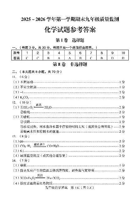 化学+答案【龙岩一检】第1页