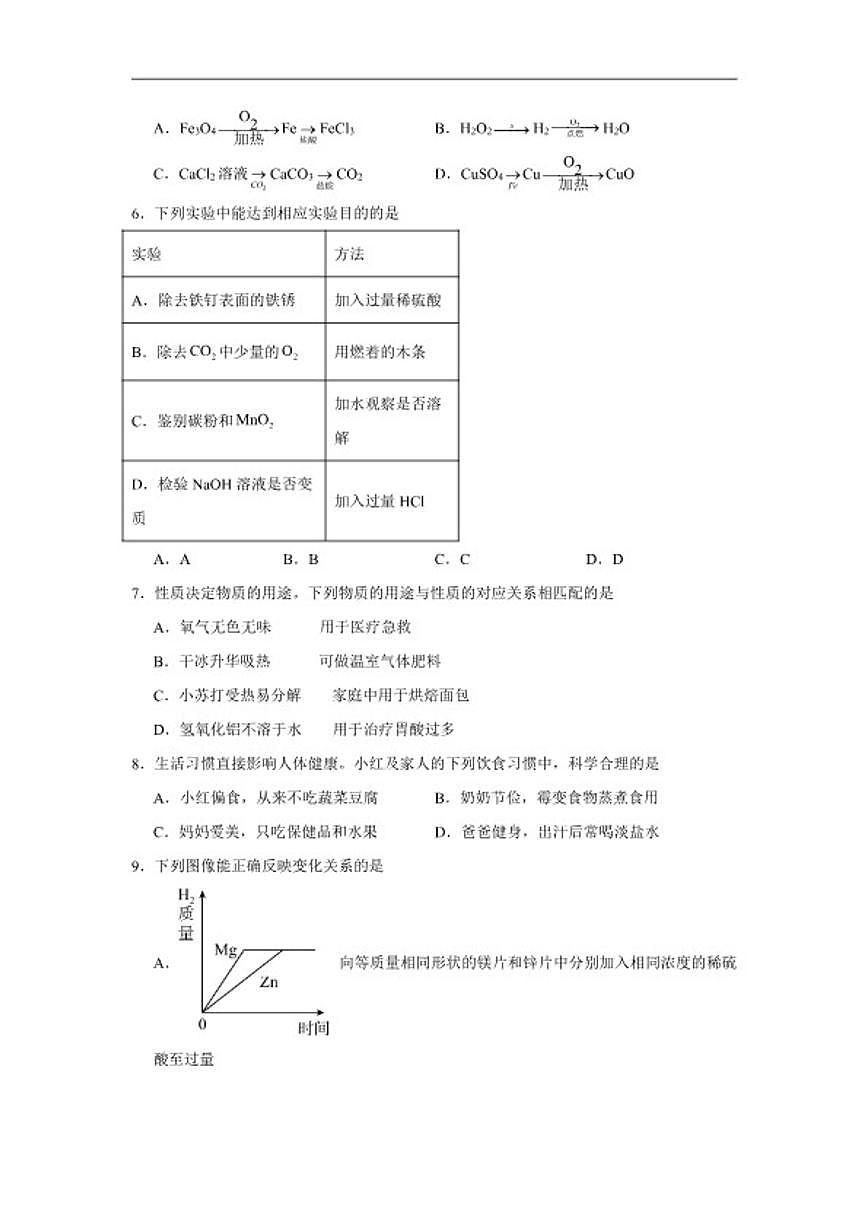 10.3常见的盐随堂练习(含解析)人教版化学九年级下册第2页