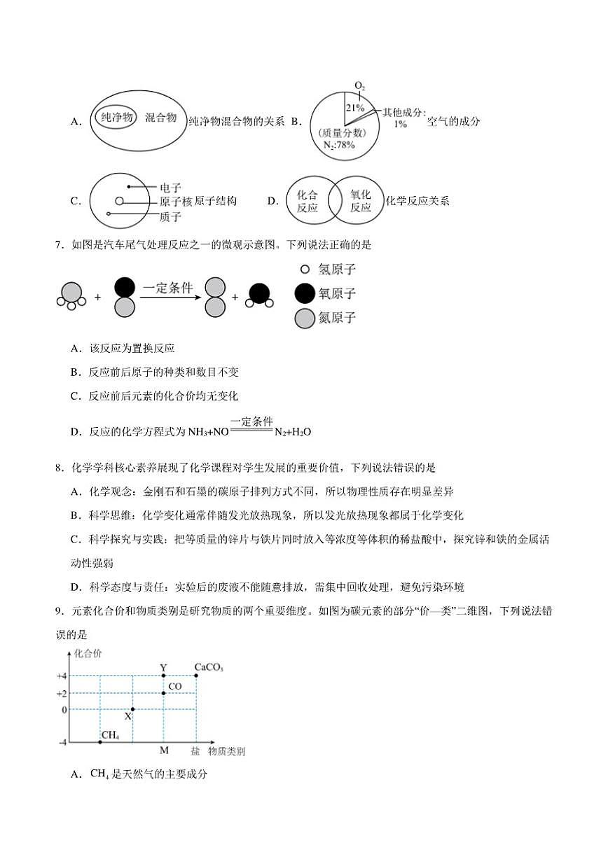 2025-2026学年吉林省长春市德惠市九年级上学期期末测试化学_(含答案_)试卷第2页