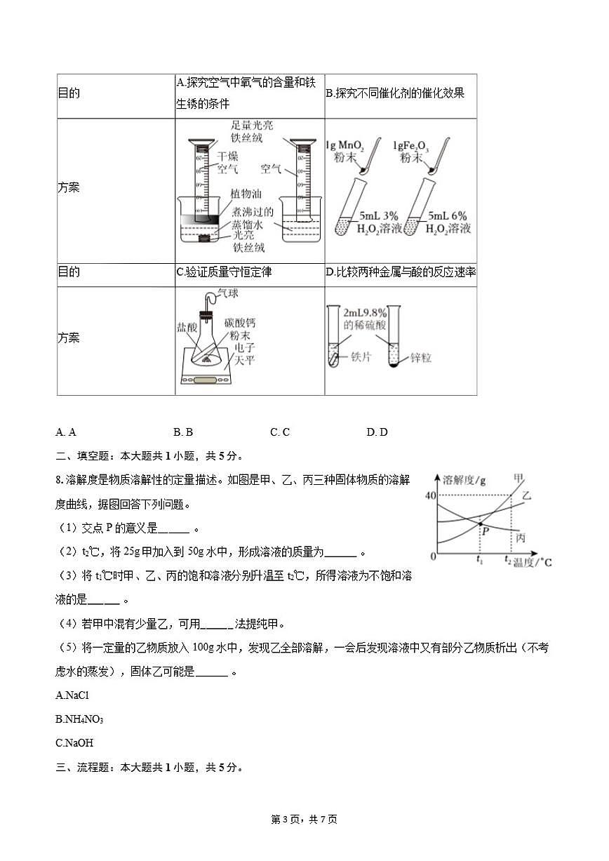 2025-2026学年内蒙古兴安盟乌兰浩特十二中九年级（上）期末化学试卷（含答案）第3页