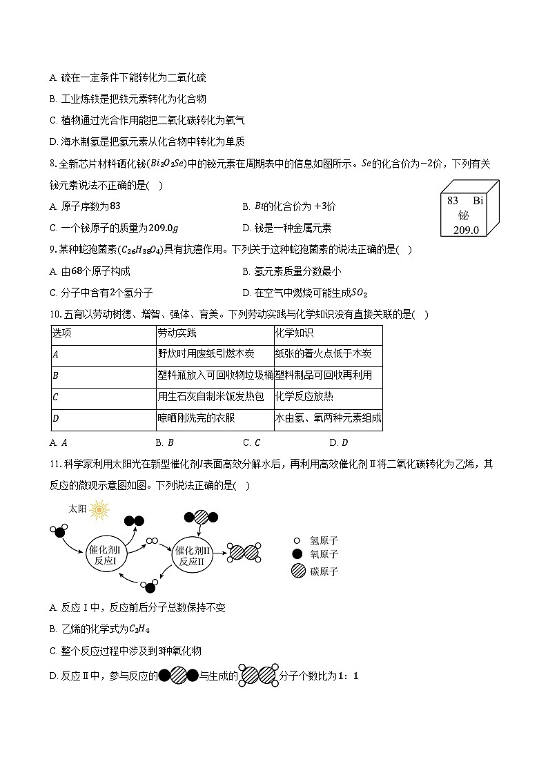 2025-2026学年山东省菏泽经开区九年级（上）期末化学试卷（含答案）第2页