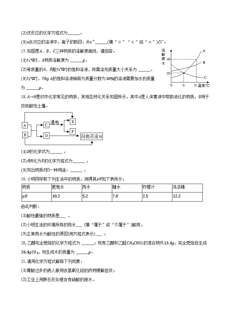 2025-2026学年河南省安阳市林州市九年级（上）期末化学试卷（含答案）第3页