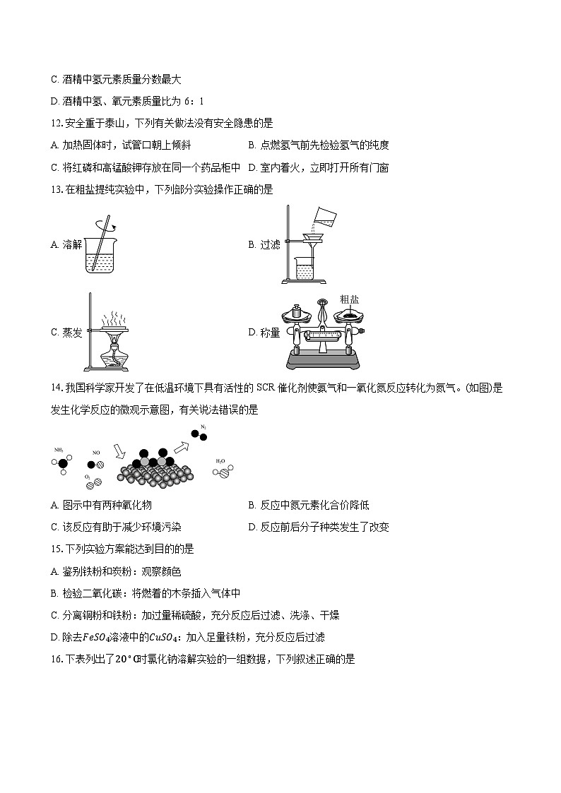 江苏扬州市江都区2025-2026学年九年级上学期期末考试化学试卷（含答案+解析）第3页