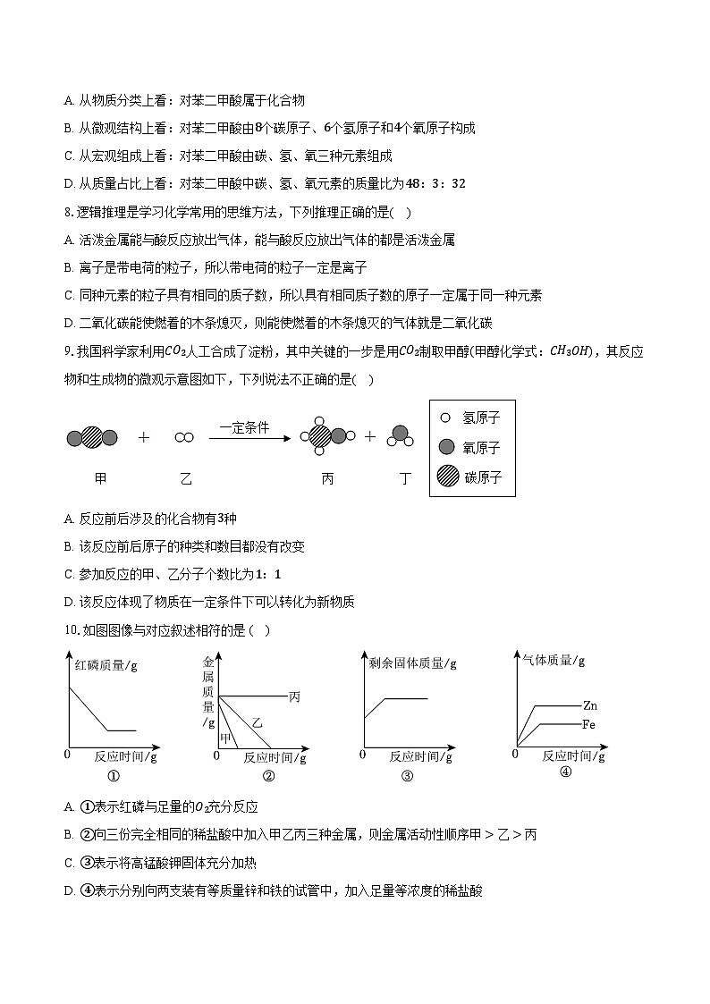 2025-2026学年江西省吉安市井冈山市九年级（上）期末化学试卷（含答案）第2页