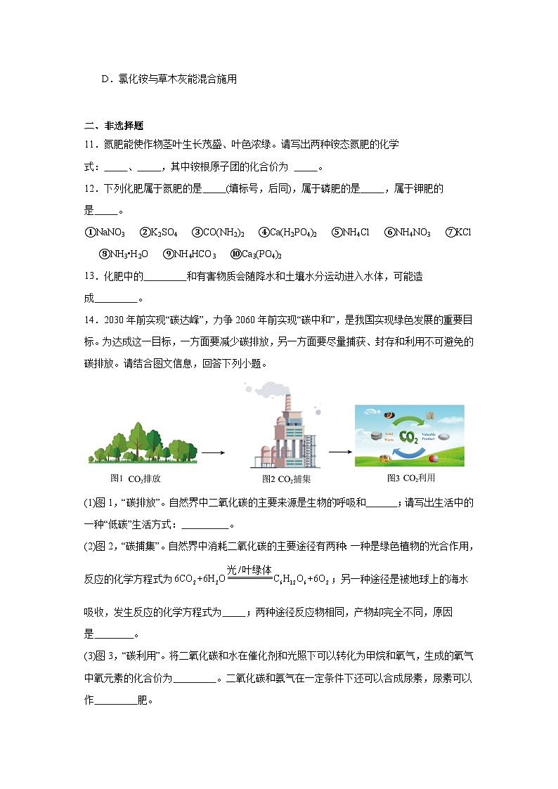 8.5化学肥料同步练习 科粤版化学九年级下册第3页