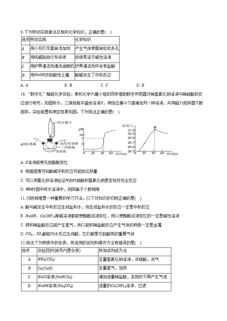 2025-2026学年黑龙江省哈尔滨113中学九年级（上）月考化学试卷（12月份）（含答案）第3页