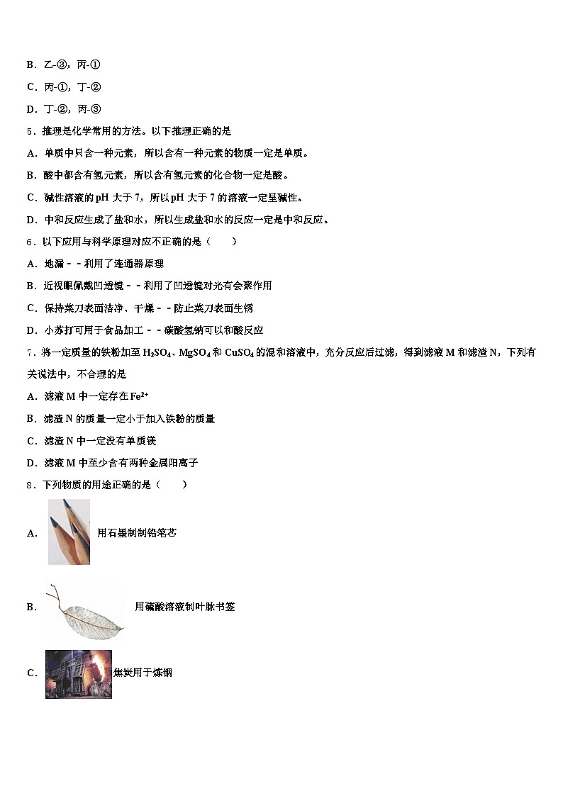 2026年四川省阿坝藏族羌族自治州中考二模化学试题（含答案解析）第2页