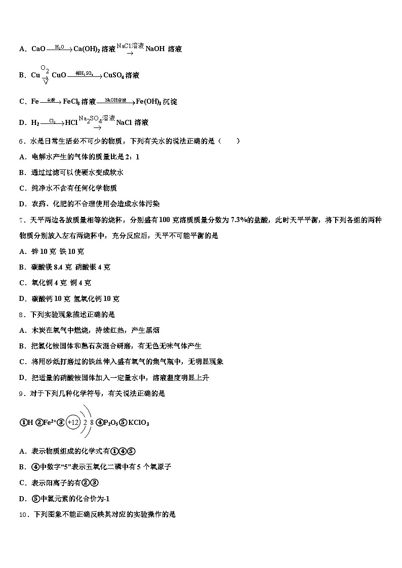 2026年云南省丽江市中考化学模拟试题（含答案解析）第2页
