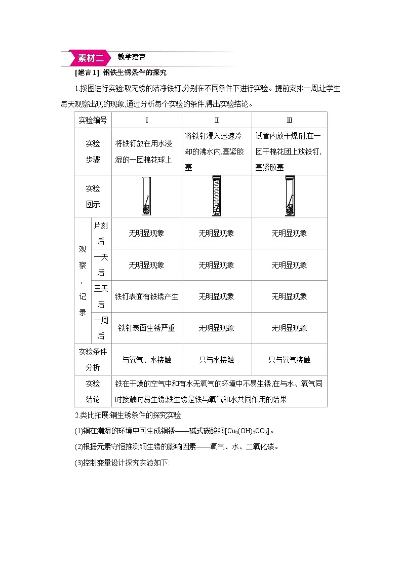 科粤版九年级化学下册6.4金属的腐蚀备课素材教案第2页