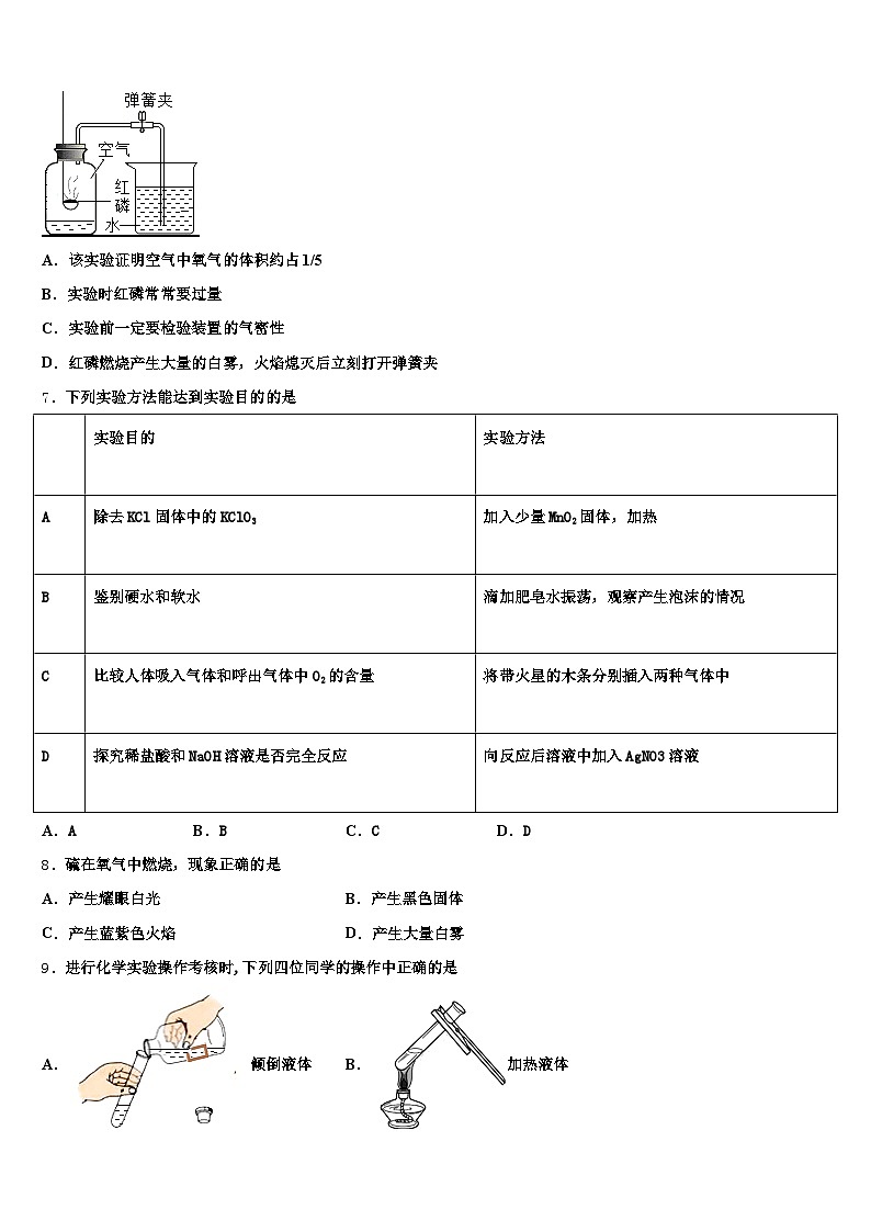 丽水市2025-2026学年中考化学适应性模拟试题（含答案解析）第3页