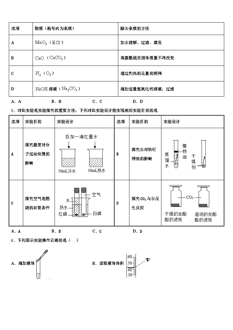 2026年平凉市中考化学考试模拟冲刺卷（含答案解析）第2页